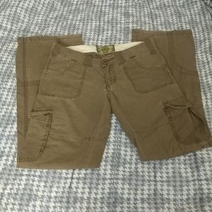 SALE Buckle Cargo Brown Pants Womens size 28
